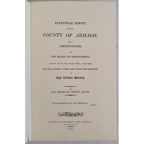 110 - Statistical Survey of the County of Armagh, with observations on means of improvement. Sir Charles C... 