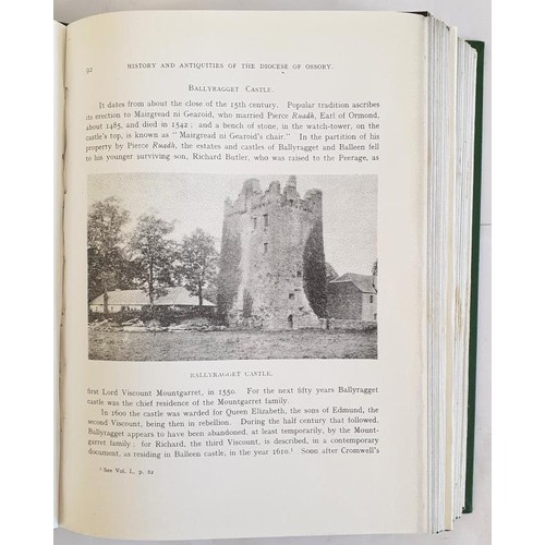 127 - The History and Antiquities of the Diocese of Ossory by Rev William Carrigan Vol II, 1905 (copy). Co... 