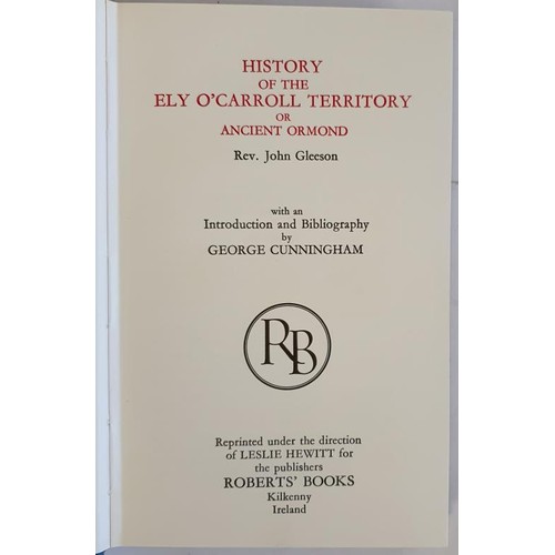 128 - History of the Ely O'Carroll Territory of Ancient Ormond Gleeson, Rev John Published by Boethius Pre... 