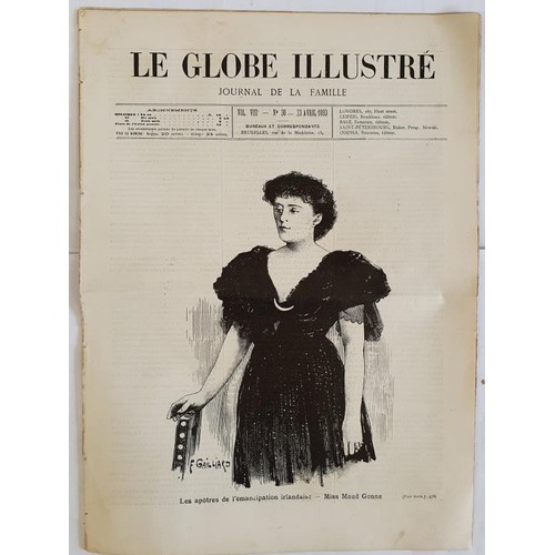 170 - Le Globe Illustre. 23rd April 1893. Cover illustration of 