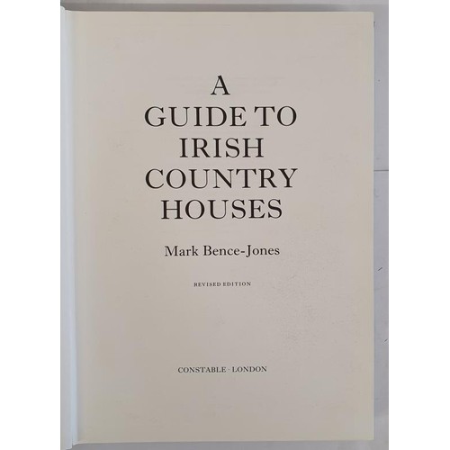 180 - Burke’s Guide to Country Houses Ireland by Mark Bence Jones. London, Constable. 1988. Large fo... 