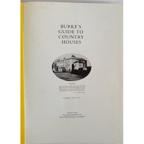 181 - Mark Bence-Jones. Burke's Guide to Country Houses - Ireland. 1978. Pictorial d.j. Quarto. 