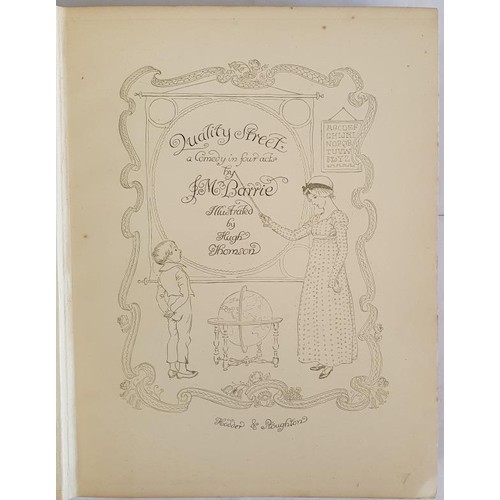 192 - J. M. Barrie: Quality Street: A Comedy in Four Acts, 1901, First Edition, in highly decorated Hardco... 