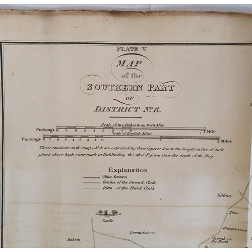 615 - [Large format historic Bog Map] A Map of the Southern Part [ Tipperary and Kilkenny] Jno Longfield. ... 