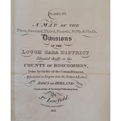 616 - [Large format Bogs of Ireland Map. Some of the most important contributions to Irish cartography, th... 