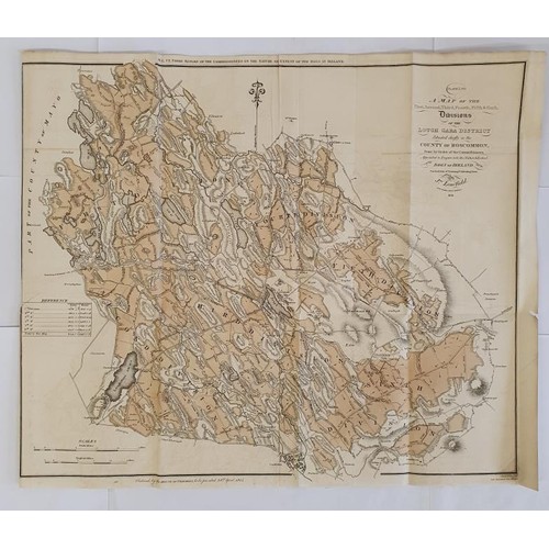 616 - [Large format Bogs of Ireland Map. Some of the most important contributions to Irish cartography, th... 