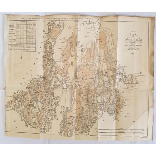 621 - [Large format historic Bog Map] Map No. 3 of the Lough Neagh District, by Thomas Townshend. 1813. La... 