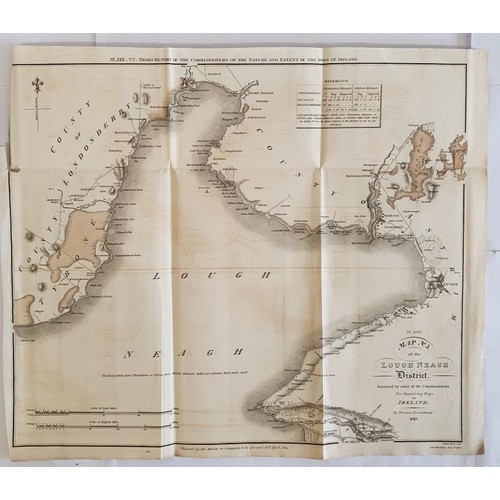 623 - [Large format historic Bog Map] Map No. 5 of the Lough Neagh District, by Thomas Townshend. 1813. La... 