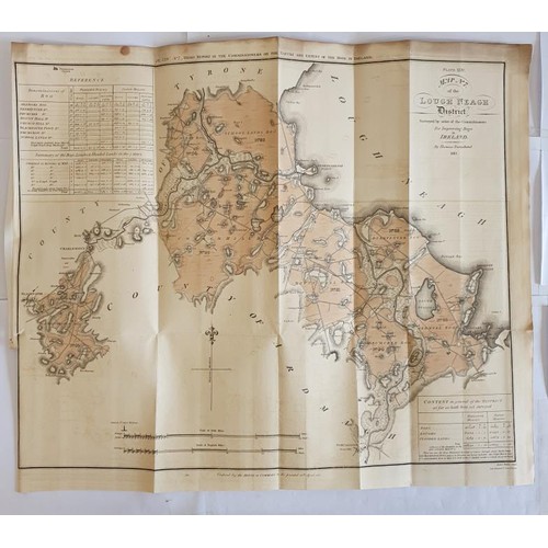 625 - [Large format historic Bog Map] Map No. 7 of the Lough Neagh District, by Thomas Townshend. 1813. La... 