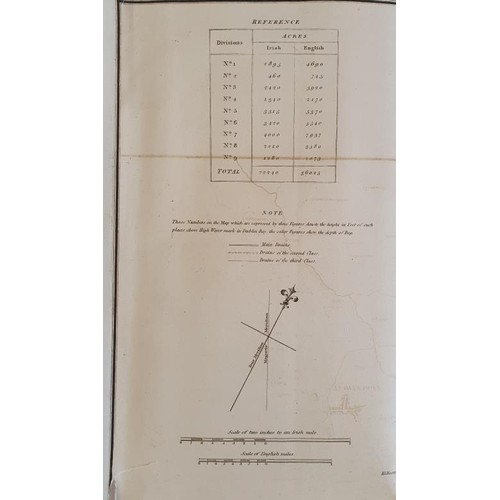 628 - [Large format historic Bog Map] A Map of the Bogs of District No. 8 Counties Tipperary, Kilkenny and... 