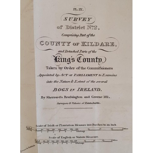 630 - [Large format historic Bog Map] A Survey Comprising Part of the County of Kildare and Detached Parts... 