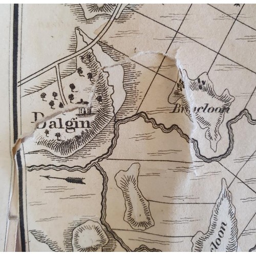 631 - [Large format historic Bog Map] Map of the Bogs in the District of Lough Corrib in the Counties of G... 