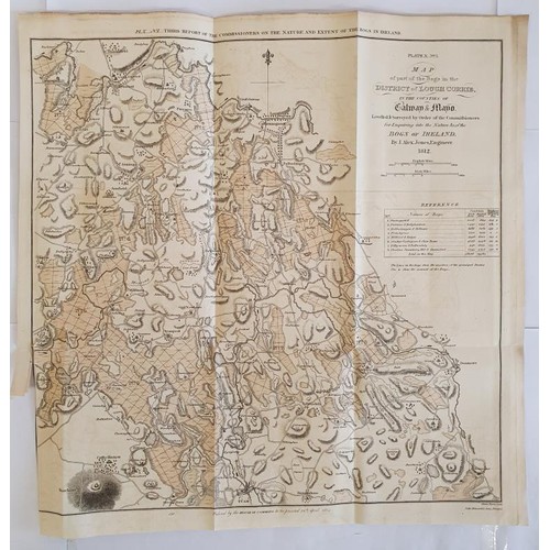 631 - [Large format historic Bog Map] Map of the Bogs in the District of Lough Corrib in the Counties of G... 