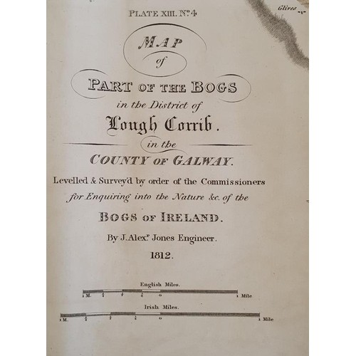 634 - [Large format historic Bog Map] No. 4. Map of the Bogs in the District of Lough Corrib in the Counti... 