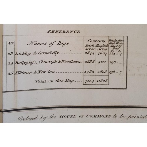 634 - [Large format historic Bog Map] No. 4. Map of the Bogs in the District of Lough Corrib in the Counti... 