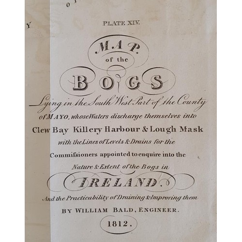 635 - [Large format historic Bog Map] Map of the Bogs in the South West Part of the County of Mayo, whose ... 