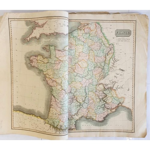 640 - Thomson, John. A New General Atlas. 1814. Lacks boards, title page, contents page etc. Contains comp... 