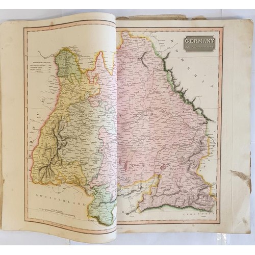 640 - Thomson, John. A New General Atlas. 1814. Lacks boards, title page, contents page etc. Contains comp... 