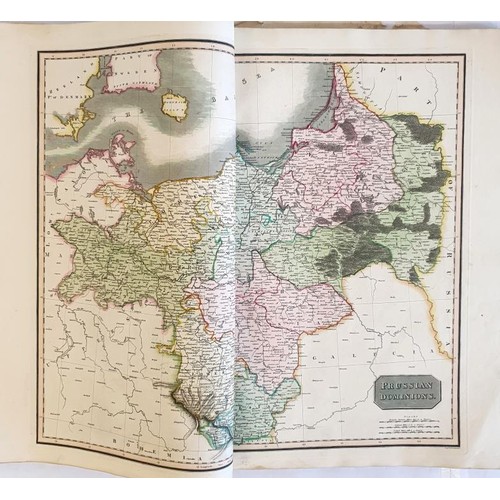 640 - Thomson, John. A New General Atlas. 1814. Lacks boards, title page, contents page etc. Contains comp... 