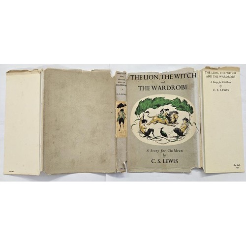 194 - C. S. Lewis, The Lion, the Witch and the Wardrobe. Stated First Edition, First Printing; near fine c... 