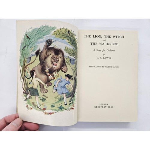 194 - C. S. Lewis, The Lion, the Witch and the Wardrobe. Stated First Edition, First Printing; near fine c... 