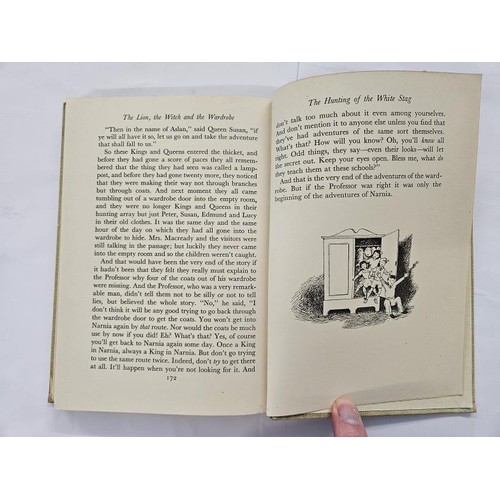 194 - C. S. Lewis, The Lion, the Witch and the Wardrobe. Stated First Edition, First Printing; near fine c... 