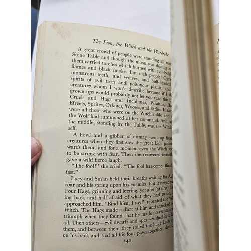 194 - C. S. Lewis, The Lion, the Witch and the Wardrobe. Stated First Edition, First Printing; near fine c... 