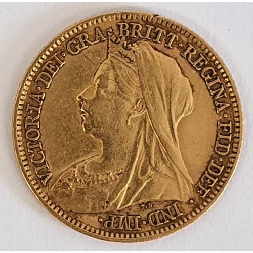 7 - Queen Victorian 1899 Half Sovereign