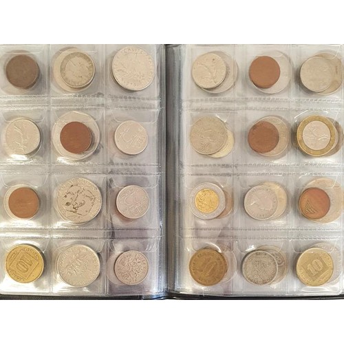 9 - World Coins Contained in 5 World Coin Stock Books c.600+