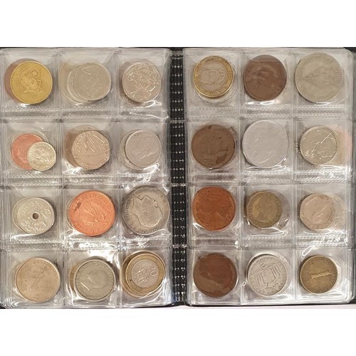 11 - World Coins Contained in 5 World Coin Stock Books c.500+