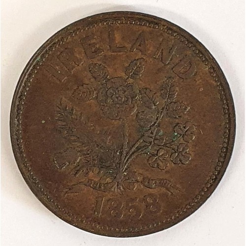 25 - William Hodgins Cloughjordan Token 1858 (EF)