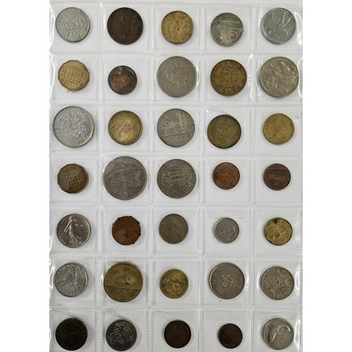 29 - 10 Sheets of Irish and World Coins, c300