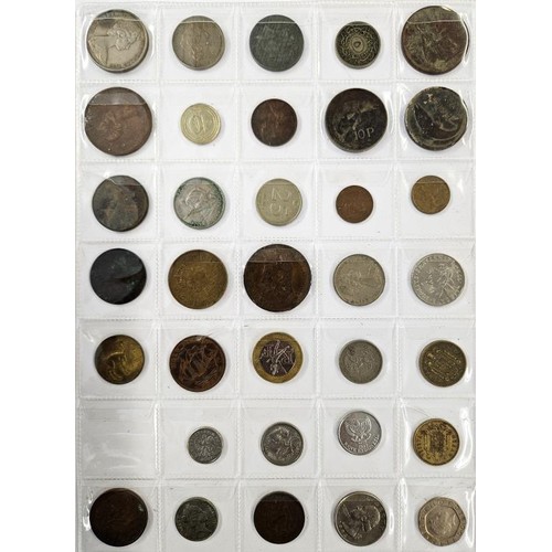 29 - 10 Sheets of Irish and World Coins, c300