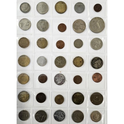 29 - 10 Sheets of Irish and World Coins, c300