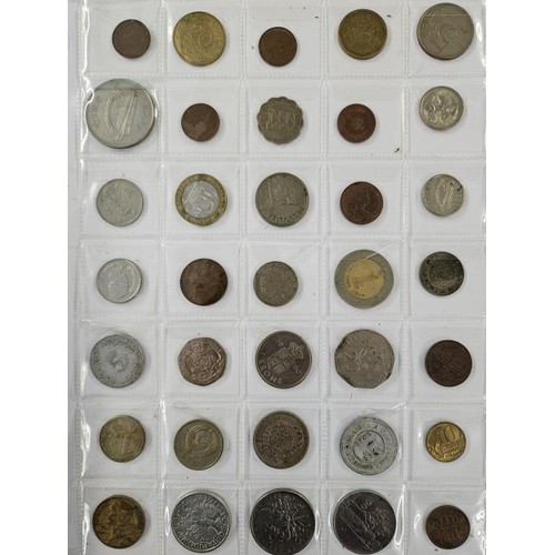 29 - 10 Sheets of Irish and World Coins, c300