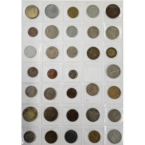 29 - 10 Sheets of Irish and World Coins, c300