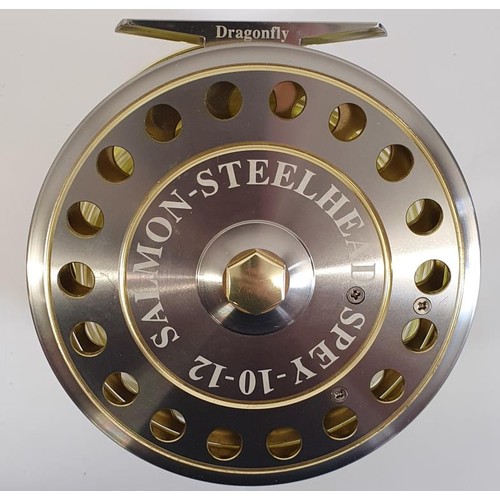 79 - Dragon-Fly Salmon Reel with steel head spey 10/11w.t.