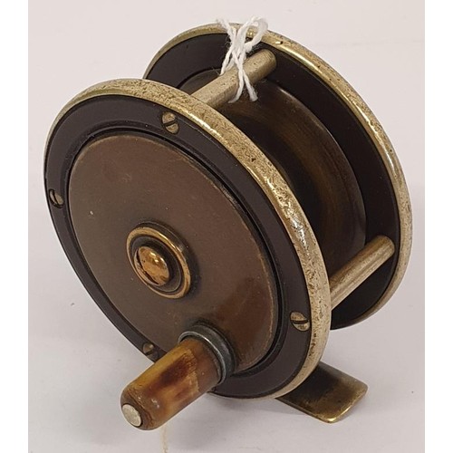 93 - C Farlow & Co., Ltd, London, 2.75inch Brass Reel