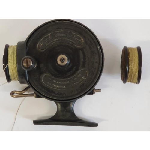 98 - Vintage Alcock-Stanley Light Casting Reel with spare spool