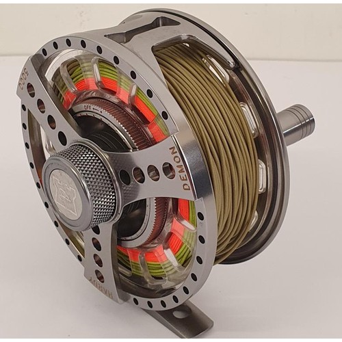 108 - Hardy Demon Trout Fly Reel with one spare spool