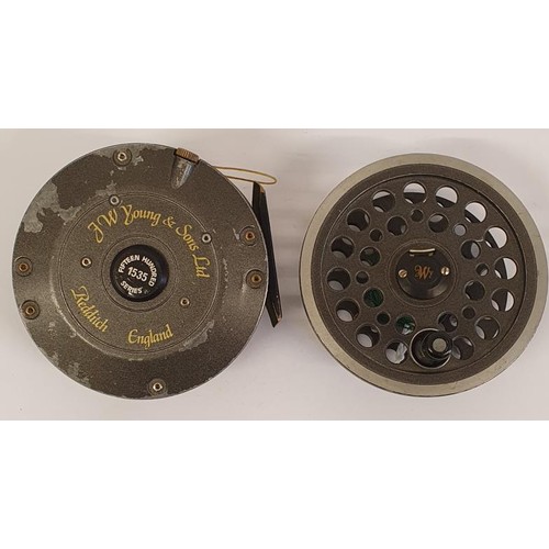 113 - J N Young & Sons Salmon Fly Reel, 15365 Series with spare spool