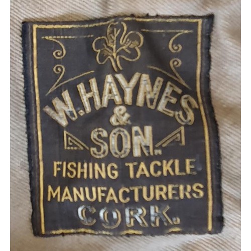 158 - W Haynes & Sons Cork Cane Salmon Fly Rod 15FT Antique