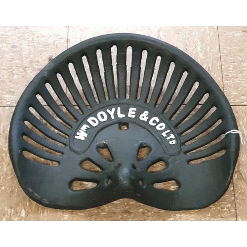 335 - Original William Doyle & Co Ltd Cast Iron Machine Seat