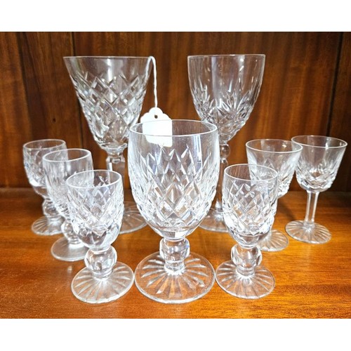 343 - A Selection of Various Waterford Crystal Glasses (9)