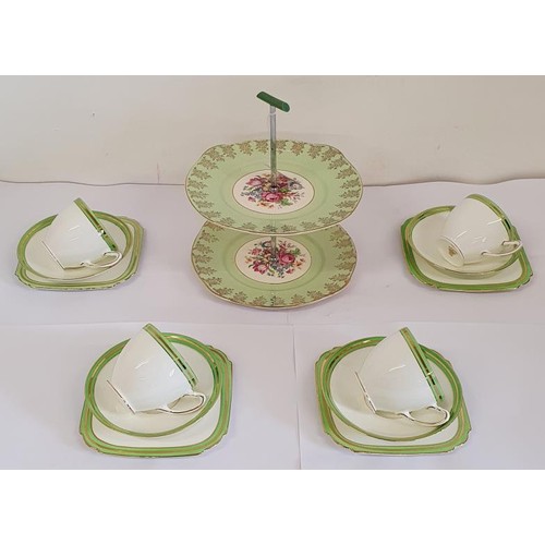 363 - Afternoon Tea Set & Cake Stand