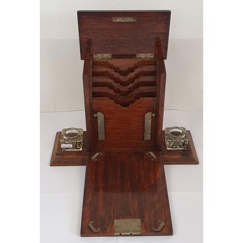 367 - Edwardian Oak Stationery Box