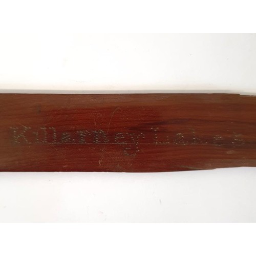 378 - Killarney Wood Letter Opener with shamrock detail and 