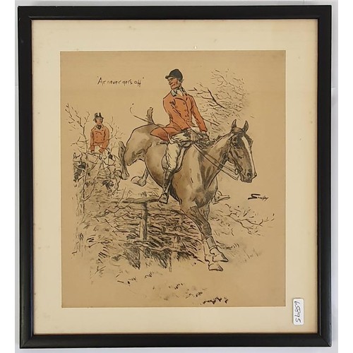 411 - Snaffles Hunting Print of James Pigg titled 