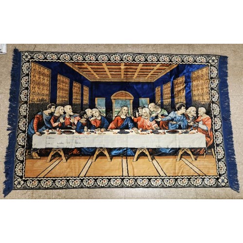 440 - Religious Scene Tapestry of the Last Supper, c.4ft x 6ft