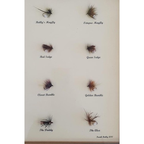 173 - Framed Collection of Specimen Fishing Flies by Frank Reilly, 2010